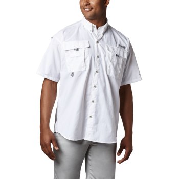 Columbia PFG Bahama II Short Sleeve, Camisa Blancos Para Hombre | 854679-SEH